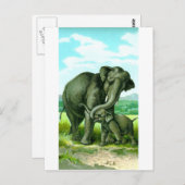 Indischer Elefant Postkarte (Vorne/Hinten)