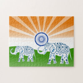 Indischer Elefant Puzzle