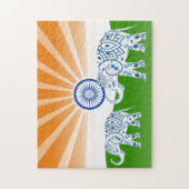 Indischer Elefant Puzzle (Vertikal)