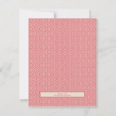 Indischer Elefant Save the Date Einladung (Rückseite)