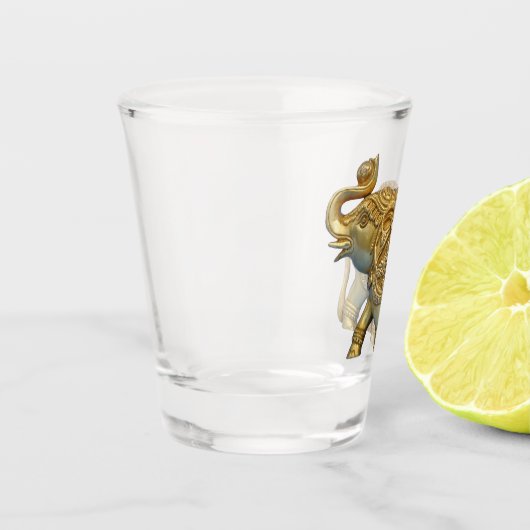 Indischer Elefant Schnapsglas (Links)