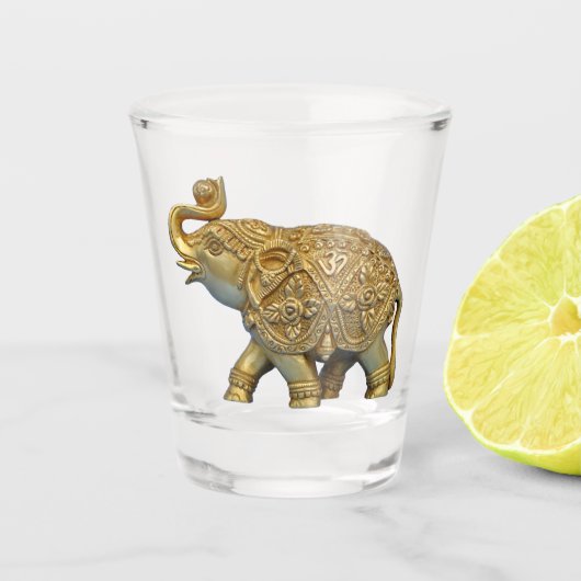 Indischer Elefant Schnapsglas (Vorderseite)