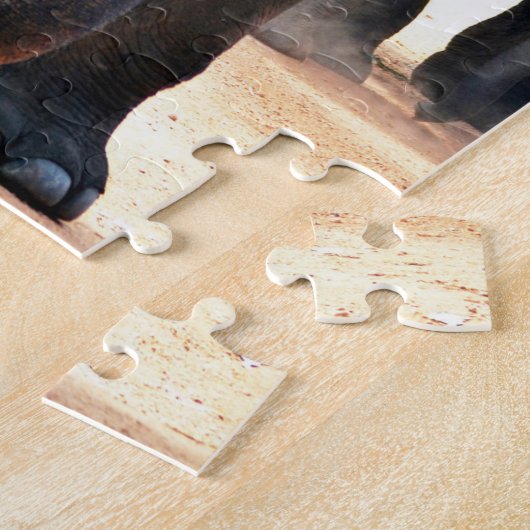 Indischer Elefant Sri Lanka. Puzzle (Seite)