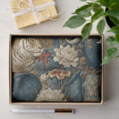 Indischer Elefant Tiger Botanischer Dschungel Deco Seidenpapier (Geschenk)
