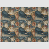 Indischer Elefant Tiger Botanischer Dschungel Deco Seidenpapier (Vorderseite)