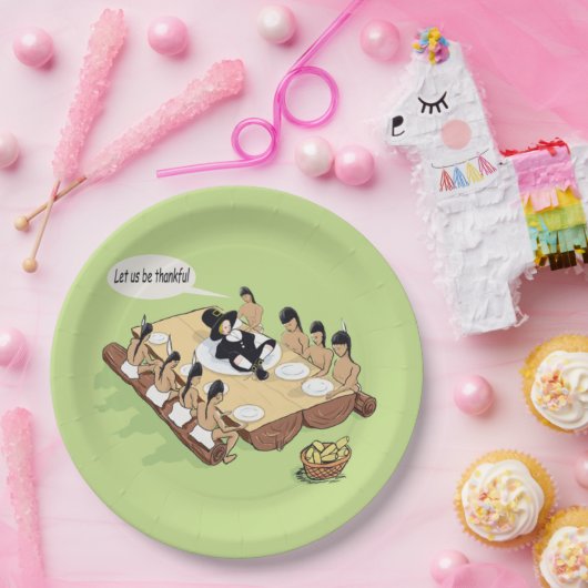 Indischer Erntedank Pappteller (Party)