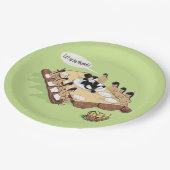 Indischer Erntedank Pappteller (Schrägansicht)