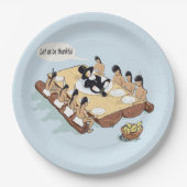 Indischer Erntedank Personalisiert Pappteller (Vorderseite)