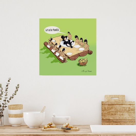 Indischer Erntedank Poster (Küche)