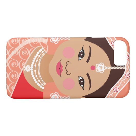 Indischer Fall (Rot) Matryoshka Case-Mate iPhone Hülle (Rückseite (Horizontal))
