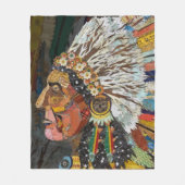 Indischer Farbiger Leiter Fleecedecke (Vorderseite)