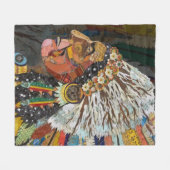 Indischer Farbiger Leiter Fleecedecke (Vorderseite (Horizontal))