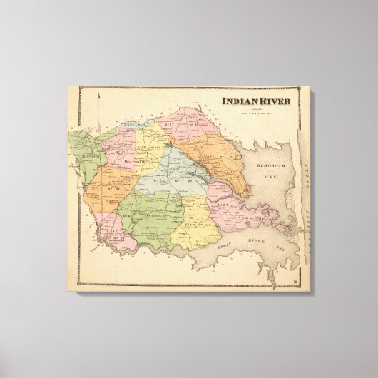 Indischer Fluss Leinwanddruck (Vorderseite)