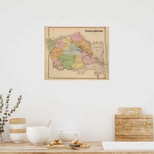 Indischer Fluss Poster (Küche)
