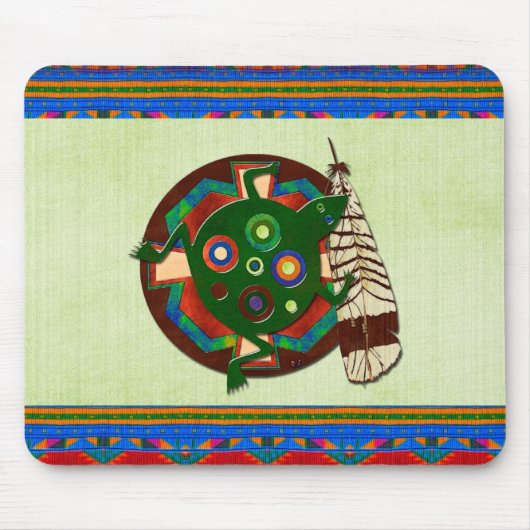 Indischer Folk Art Frog Mousepad (Vorne)