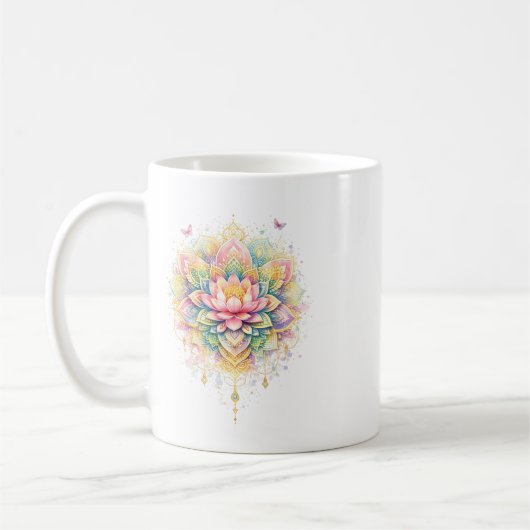 Indischer Frühling - Lotusblüte Kaffeetasse (Links)
