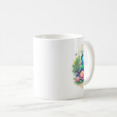 Indischer Frühling - Pfau mit Lotus Kaffeetasse (VorderseiteRechts)