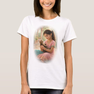 Indischer Frühling - Stille Freundschaft mit Kätzc T-Shirt