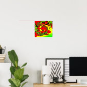 Indischer Geist schläft Kunst Poster (Heimbüro)