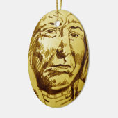 Indischer Generalstabschreiber Keramikornament (Links)