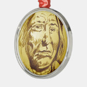 Indischer Generalstabschreiber Silbernes Ornament (Links)