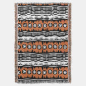 Indischer Geografischer Brauntonstreifen Decke (Vorderseite Vertikal)