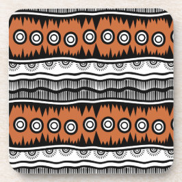 Indischer Geografischer Brauntonstreifen Getränkeuntersetzer