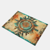 Indischer geometrischer Rug Fußmatte (Schrägansicht)