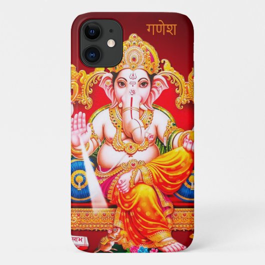 Indischer Gott Ganesha Handy/iPad Fall Case-Mate iPhone Hülle (Rückseite)