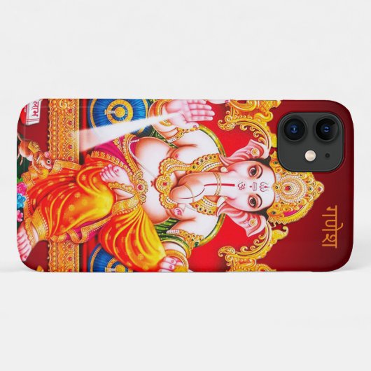 Indischer Gott Ganesha Handy/iPad Fall Case-Mate iPhone Hülle (Rückseite (Horizontal))