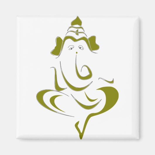 Indischer Gott Ganesha Magnet (Vorne)