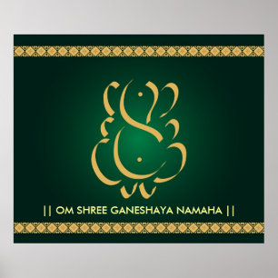 Indischer Gott Ganesha - Poster