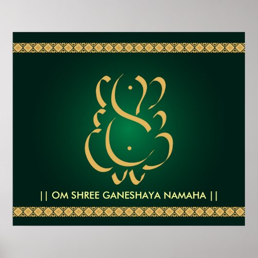Indischer Gott Ganesha - Poster (Vorne)
