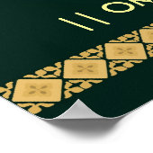 Indischer Gott Ganesha - Poster (Ecke)