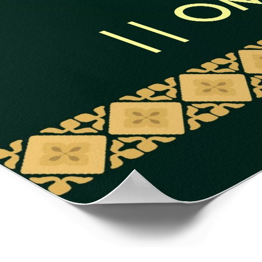 Indischer Gott Ganesha - Poster (Ecke)