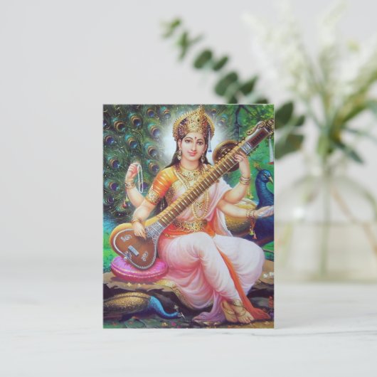 indischer Gott Postkarte (Stehend Vorderseite)