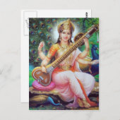 indischer Gott Postkarte (Vorne/Hinten)