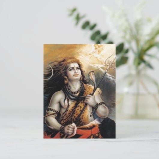 indischer Gott Postkarte (Stehend Vorderseite)