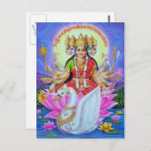 indischer Gott Postkarte (Vorne/Hinten)