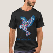 Indischer Half Moon Bay Kingfisher Bird T-Shirt (Vorderseite)