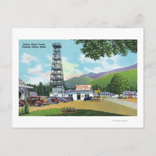 Indischer Head and Indian Head Tower View Postkarte (Vorderseite)