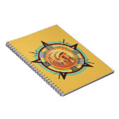 Indischer Head Test Muster Notebook Notizblock (Rechte Seite)