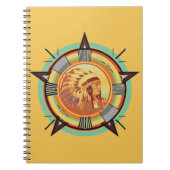 Indischer Head Test Muster Notebook Notizblock (Vorderseite)