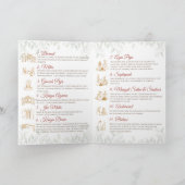 Indischer Hochzeitsführer als Gujarati-Hochzeitspr Programm (Innenseite)