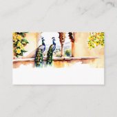 Indischer Hochzeitspfau Jaipur Palast Empfang Platzkarte (Vorderseite)