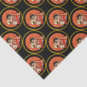 Indischer Hochzeitstag Niedlicher Brautbräutigkeit Seidenpapier (Ausschnitt)