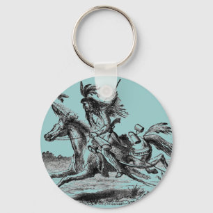Indischer Horseback-Schlüsselanhänger Schlüsselanhänger