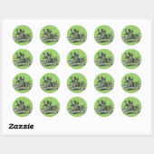 Indischer Horseback-Sticker Runder Aufkleber (Blatt)