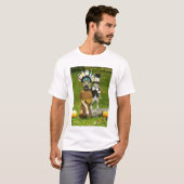INDISCHER HUNDE-U. PILGERCAT T-Shirt (Vorne ganz)