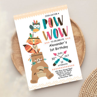 Indischer Indianerstaat American Pow Wow Birthday Einladung